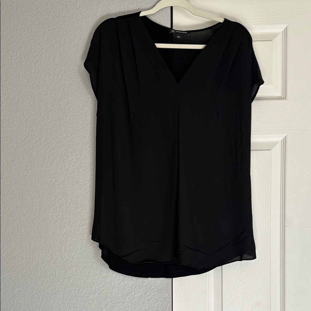 INC International Concepts Black Blouse
